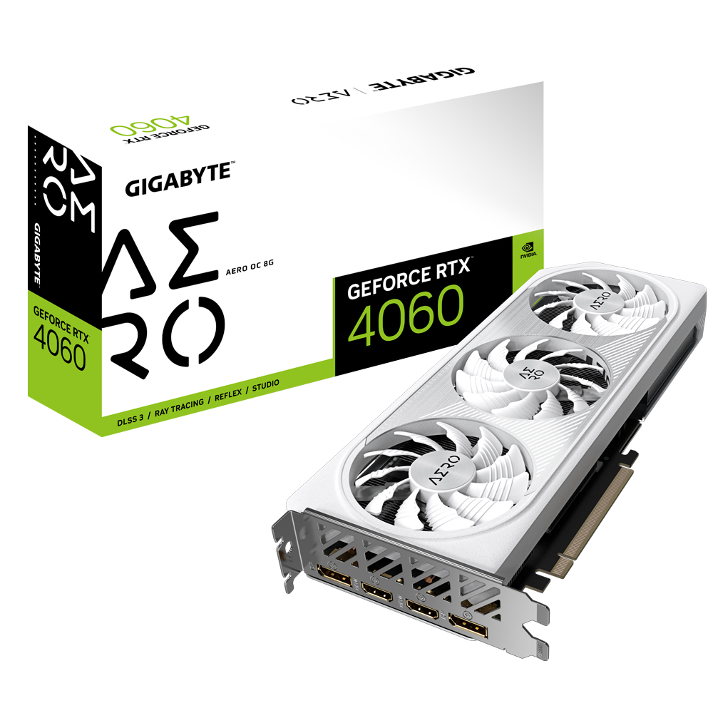 Tarjeta de video  GIGABYTE GV-N4060AERO OC-8GD